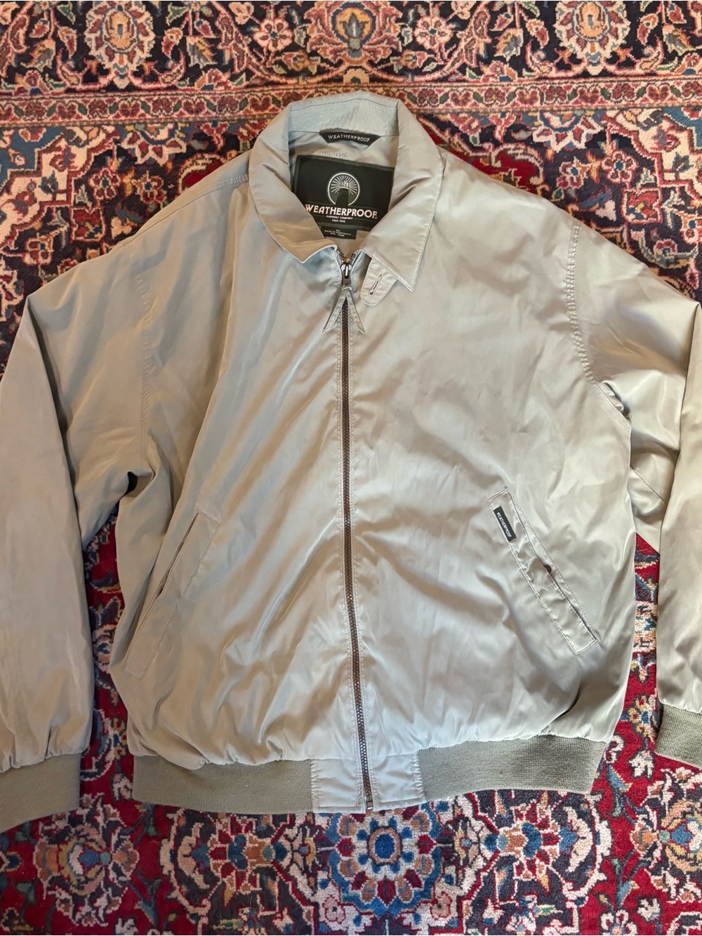 Weatherproof Men’s Light Green Bomber Jacket